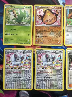 Lot of 7 Radiant Collection Pokemon TCG Trading Cards Holo Minccino Cinccino - Image 2
