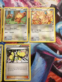 Lot of 7 Radiant Collection Pokemon TCG Trading Cards Holo Minccino Cinccino - Image 3