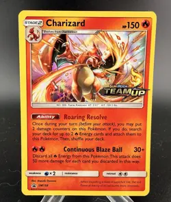 Pokemon 2019 Charizard SM158 Black Star Promo Prerelease Stamped Team Up MP - Image 1