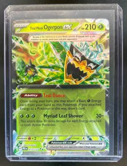 2025 Pokemon SV Prismatic Evolutions PRE EN Teal Mask Ogerpon ex #012/131 - Image 1