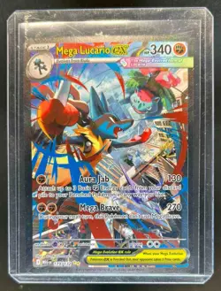 2025 Pokemon Mega Evolution MEG EN Lucario ex Special Illustration Rare #179/132 - Image 1