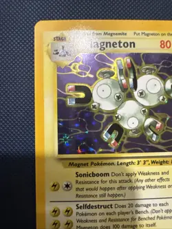 Magneton Holo Fossil Set Unlimited 11/62 Rare Vintage WOTC Pokemon Card - Image 5