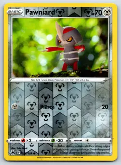 Pawniard - Reverse Holo - Crown Zenith Yuka Morii Pokemon Card NM - Image 1