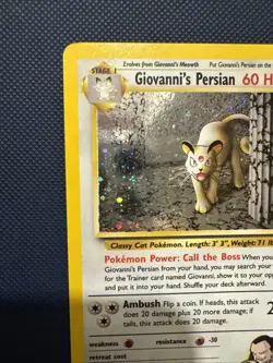 Pokemon TCG Giovanni's Persian 8/132 Gym Challenge Holo Rare Unlimited - Image 5