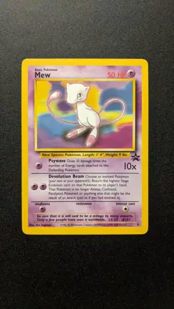 Pokemon Black Star Promo Mew 8 Wizards Of The Coast 2000 - Image 1