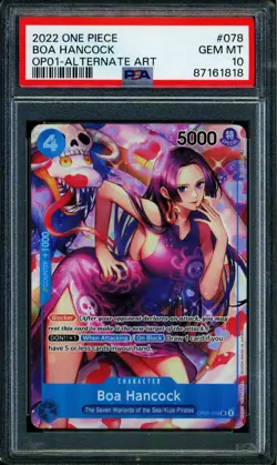 Boa Hancock - OP01-078 - PSA 10 - Alt Art - OP01 - One Piece - 61818 - Image 1