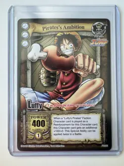 One Piece CCG The Quest Begins Pirate’s Ambition Luffy PR001 Shonen Jump Promo - Image 1