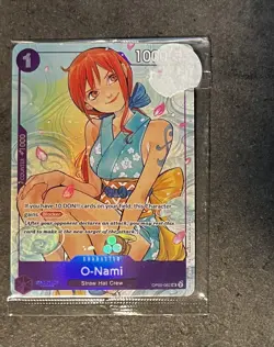 One Piece TCG OP05-062 O-Nami Full Art Illustration Box Volume 1 Promo Sealed - Image 1