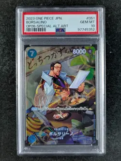 2023 One Piece BORSALINO OP05-051 (OP06) Special Version Alt. Art SR JPN PSA 10 - Image 1