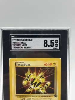 Electabuzz #2 Pokemon Movie Black Star Promo Card 1999 SGC Graded 8.5 - Image 2
