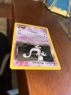 2000 Pokemon Gym Challenge Rocket’s Mewtwo Holo #14 Trading Card - Image 3
