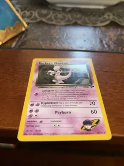 2000 Pokemon Gym Challenge Rocket’s Mewtwo Holo #14 Trading Card - Image 4
