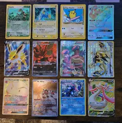 Pokemon 12 Card Lot.Black Star Promo Pikachu, Rare Holo Sceptile, EX Emerald - Image 1