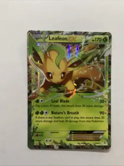 Pokemon Leafeon EX Holo Ultra Rare Card 10/83 XY Generations TCG - Image 1