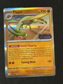 Flygon 016 Stamped Promo Phantasmal Flames Prerelease Alt Art Pokemon Card NM - Image 1
