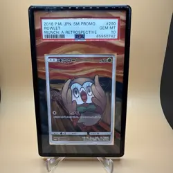 POKEMON PSA 10 GEM MINT ROWLET 2018 SCREAM JAPANESE PROMO MUNCH CARD 290/SM-P - Image 1