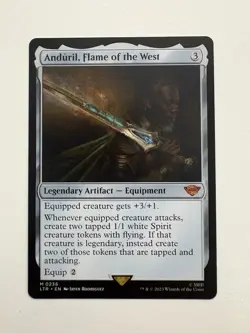 Anduril Flame of the West MTG Magic the Gathering Card NM Near Mint LTR - Image 1