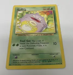 Pokemon TCG Koffing Base Set, Shadowless Common Card 51/102 - Image 4