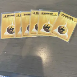 SPANISH Lightning Energy 100/102 Base Set 1st Edition NM Pokemon Card Common 1X - Image 1