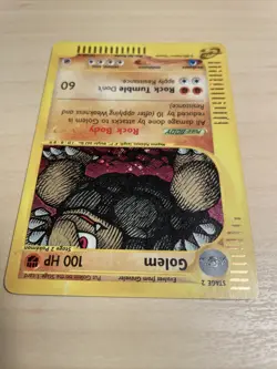 Golem 14/165 Holo Rare Expedition Base Set 2002 Pokemon Card Played - Image 4