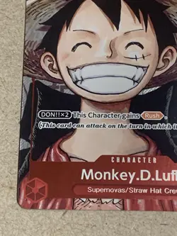 One Piece TCG 25th Premium Collection Alt Art Monkey.D.Luffy P-001 Promo Card NM - Image 4