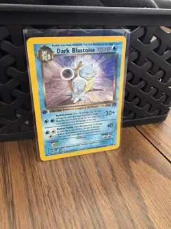 Pokemon TCG Dark Blastoise Holo Rare Card 1st Edition - Image 2