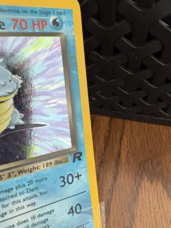Pokemon TCG Dark Blastoise Holo Rare Card 1st Edition - Image 5