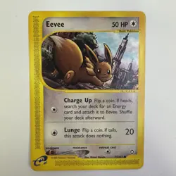 Eevee 75/147 Aquapolis Non Holo Pokemon Card LP - Image 1