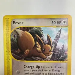 Eevee 75/147 Aquapolis Non Holo Pokemon Card LP - Image 2