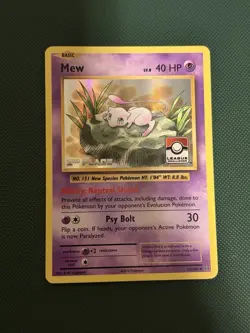 Mew - 53/108 - Holo 2nd Place League Challenge, Evolutions - Pokemon Card -NM - Image 1