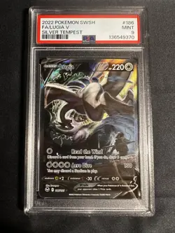 Pokemon Lugia v Alt Art TCG Card 186/195 Silver Tempest PSA 9 - Image 1