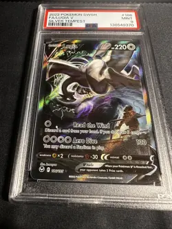 Pokemon Lugia v Alt Art TCG Card 186/195 Silver Tempest PSA 9 - Image 2