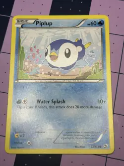 Pokemon TCG Piplup 33/113 BW Legendary Treasures Regular Common Card EN-LP 2013 - Image 1