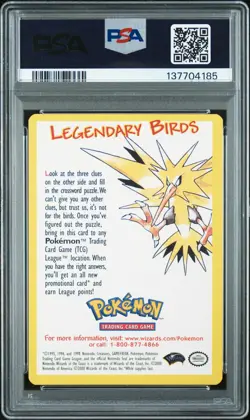 2000 POKEMON INSERT CARDS LEGENDARY BIRDS PSA 9 - Image 2