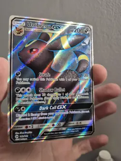 Pokemon TCG Umbreon GX Full Art Holo Card 142/149 Sun and Moon Base Set - Image 1