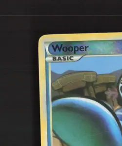 Wooper 88/123 HeartGold SoulSilver Reverse Holo Pokemon Card LP - Image 3