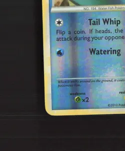 Wooper 88/123 HeartGold SoulSilver Reverse Holo Pokemon Card LP - Image 5
