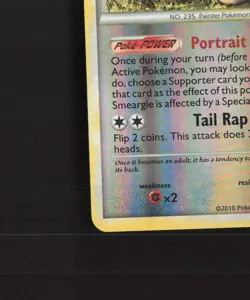 Smeargle 8/90 Undaunted Reverse Holo Rare Pokemon Card LP - Image 5