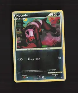 Houndour 53/90 Undaunted Reverse Holo Pokemon Card LP - Image 1