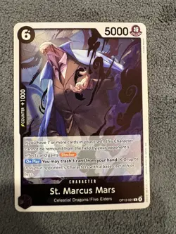 One Piece CCG St. Marcus Mars Carrying On His Will R Holo Card OP13-091 NM - Image 1