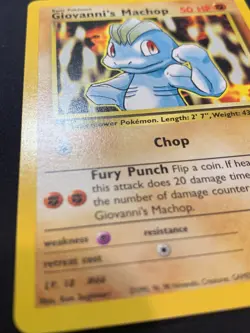 GIOVANNI'S MACHOP - 72/132 - GYM CHALLENGE - POKEMON CARD - LP - Image 2