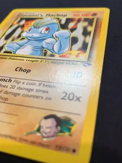 GIOVANNI'S MACHOP - 72/132 - GYM CHALLENGE - POKEMON CARD - LP - Image 3