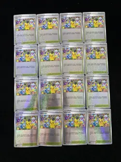 16 Lot Pokemon Chinese Card Pikachu CS5.1C celebatory opening music -VW13 - Image 1