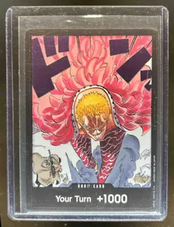 2023 One Piece Game Wings Captain OP06 Don Card Donquixote Doflamingo Holo PRB2 - Image 1