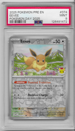 Eevee - (Pokemon Day 2025) (Reverse Cosmos Holo) 074/131 Miscellaneous Cards... - Image 1