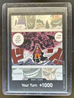 2023 One Piece Card Game Wings of Captain OP06 Don Card Monkey D. Luffy Foil - Image 1