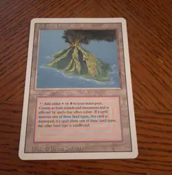 Magic the Gathering MTG Volcanic Island dual Land Revised - Image 1