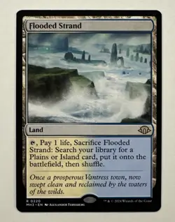 Flooded Strand Modern Horizons 3 NM Near Mint MTg Magic The Gathering - Image 1