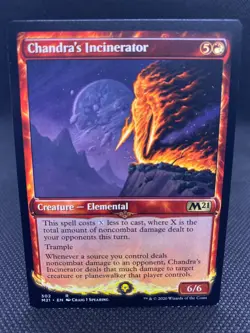MTG Chandra's Incinerator - Core Set 2021 NM/Reg Showcase English - Image 1