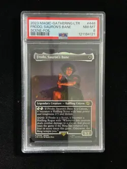 2023 Magic the Gathering MTG EN Scene Foil #448 Frodo Sauron's Bane PSA 8 -TJ68 - Image 1